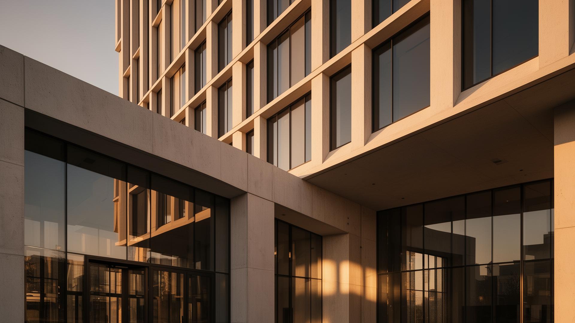 Modern commercial building — representing construction expertise